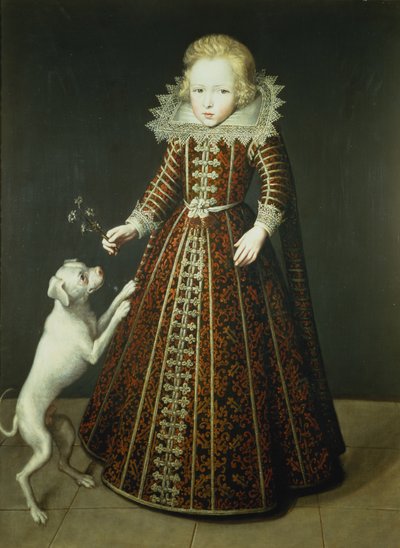 Niño con un perro de Wybrand Simonsz. de Geest